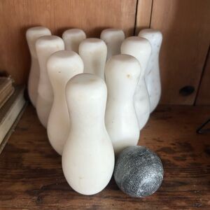 Crate and Barrel (CB2) Marble Bowling Pins Set